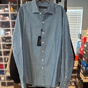 Polo by Ralph Lauren Blue Casual Button Down Shirt